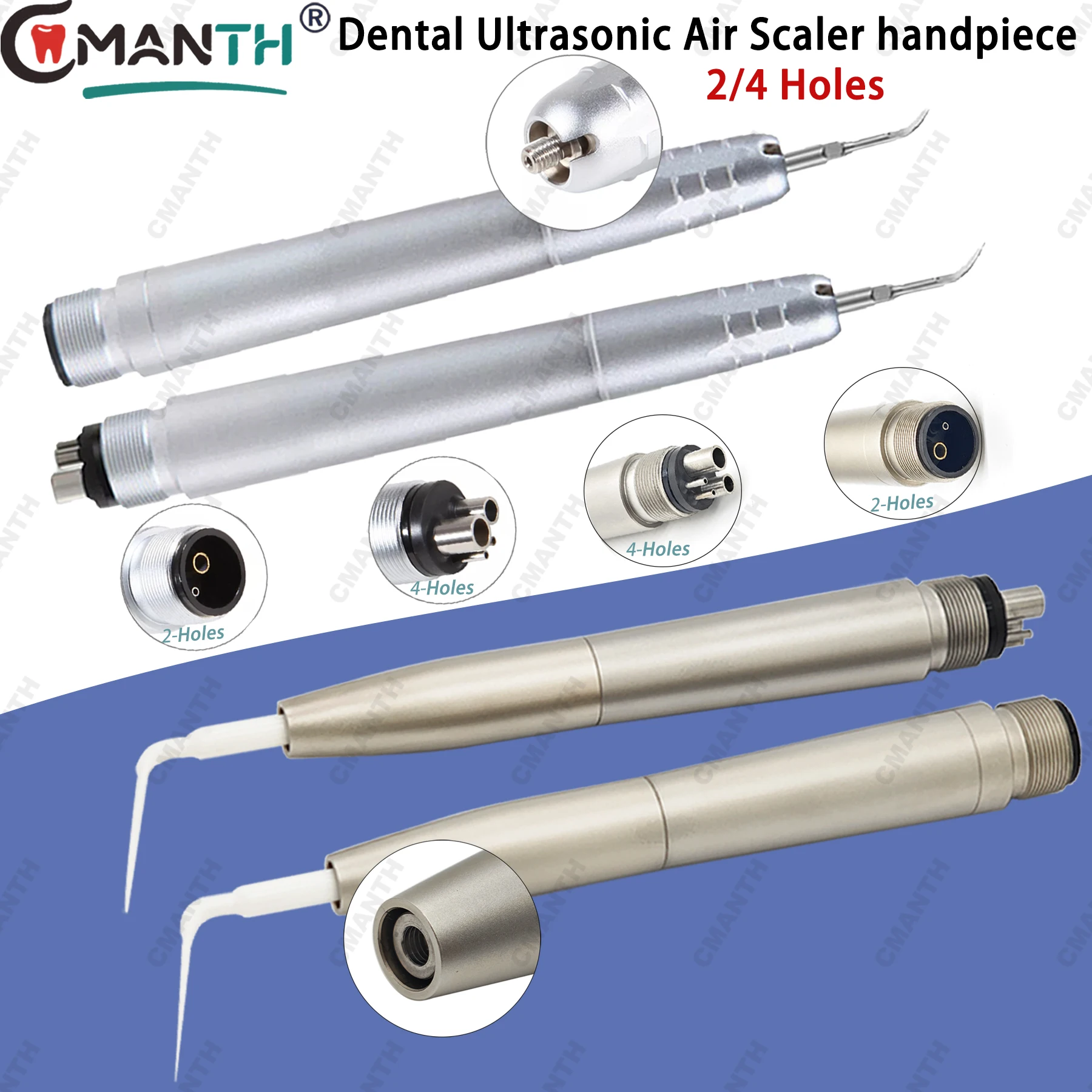 Стоматологический воздушный скалер, ультразвуковой наконечник, активация, ирригатор для корневых каналов, 2/4 отверстия для удаления зубного камня, чистка зубов
Стоматологический воздушный скалер, ультразвуковой наконечник, активация, ирригатор для корневых каналов, 2/4 отверстия для удаления зубного камня, чистка зубов