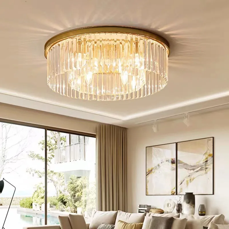 Nordic Round Luxury LED Ceiling pendent Light Crystal Lamp For Home Living Bedroom Study Dining Room Decoration Indoor Lighting
Nordic Round Luxury LED Ceiling pendent Light Crystal Lamp For Home Living Bedroom Study Dining Room Decoration Indoor Lighting
