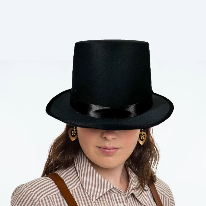 Magicians Hat for Men Women with Belt Fedoras Hat Cosplay Costume Props Hat Jazzy Caps Stage Show Ceremony Hat
Magicians Hat for Men Women with Belt Fedoras Hat Cosplay Costume Props Hat Jazzy Caps Stage Show Ceremony Hat