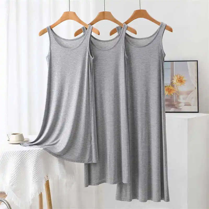 Summer Thin Modal Tank Dr Vest Loose Mid-Length Home Clothes Women's Spwear Comfortable Breathable Casual Home Suit
Summer Thin Modal Tank Dr Vest Loose Mid-Length Home Clothes Women's Spwear Comfortable Breathable Casual Home Suit
