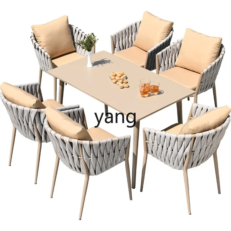 LTT outdoor balcony aluminum alloy table garden villa simple rattan tables and chairs
LTT outdoor balcony aluminum alloy table garden villa simple rattan tables and chairs