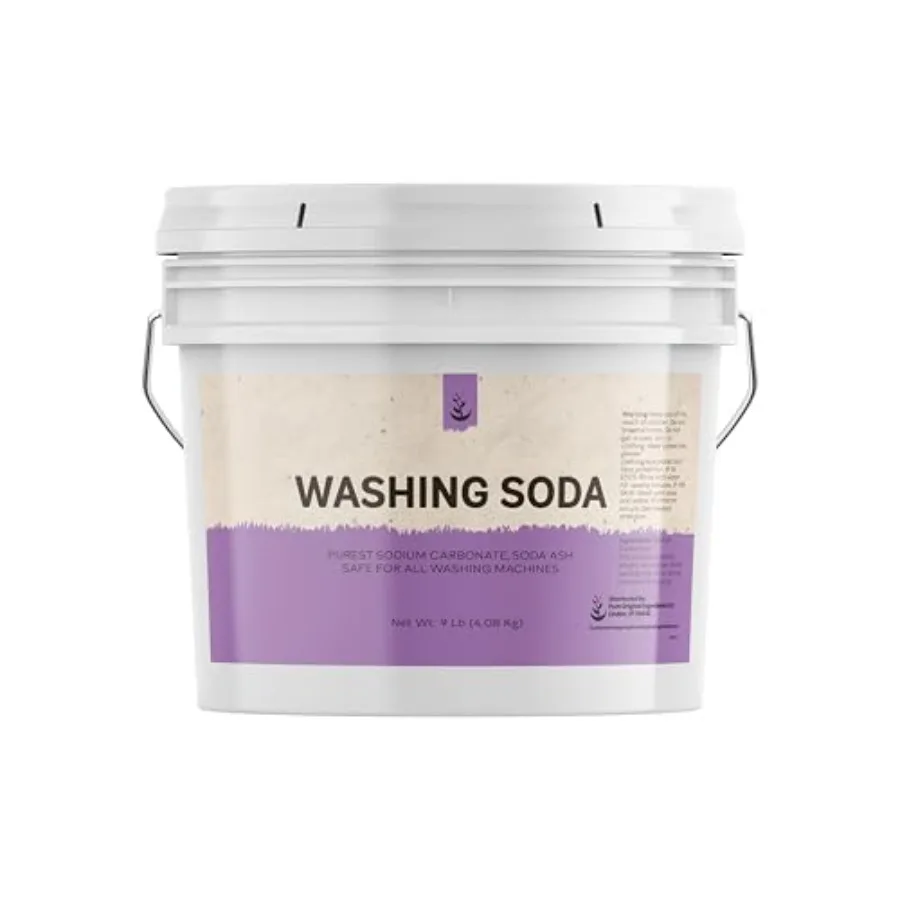 PURE ORIGINAL INGREDIENTS Natural Washing Soda 1 Gallon Sodium Carbonate Stain Remover Water Softener Multi-Purpose Cleaner
PURE ORIGINAL INGREDIENTS Natural Washing Soda 1 Gallon Sodium Carbonate Stain Remover Water Softener Multi-Purpose Cleaner