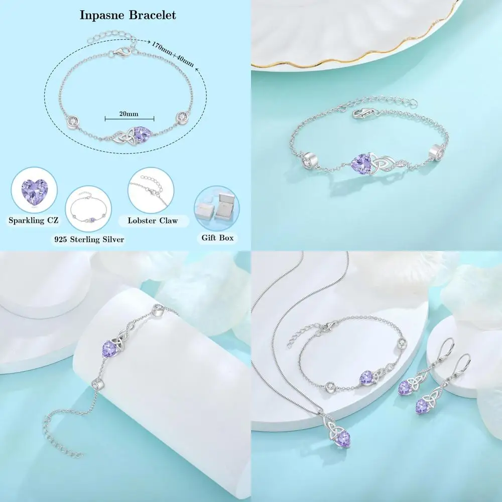 Браслет из стерлингового серебра с кельтским узлом и камнем, ирландский ювелирный подарок из серебра 925 пробы для женщин
Браслет из стерлингового серебра с кельтским узлом и камнем, ирландский ювелирный подарок из серебра 925 пробы для женщин