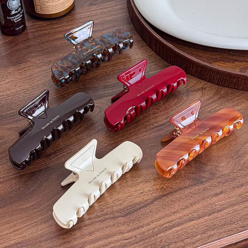 Retro Design Simple One Word 9.6CM Hair Clip Hign Quality Acetate Large Shark Clip Hair Accessories For Woman Girls
Retro Design Simple One Word 9.6CM Hair Clip Hign Quality Acetate Large Shark Clip Hair Accessories For Woman Girls