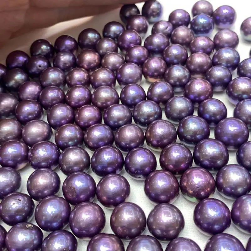 1pc High Quality 13-14mm Purple 100% Natural Pearl Bare Beads Non-porous Round Can DIY Pendant Support Wholesale Loose Beads
1pc High Quality 13-14mm Purple 100% Natural Pearl Bare Beads Non-porous Round Can DIY Pendant Support Wholesale Loose Beads