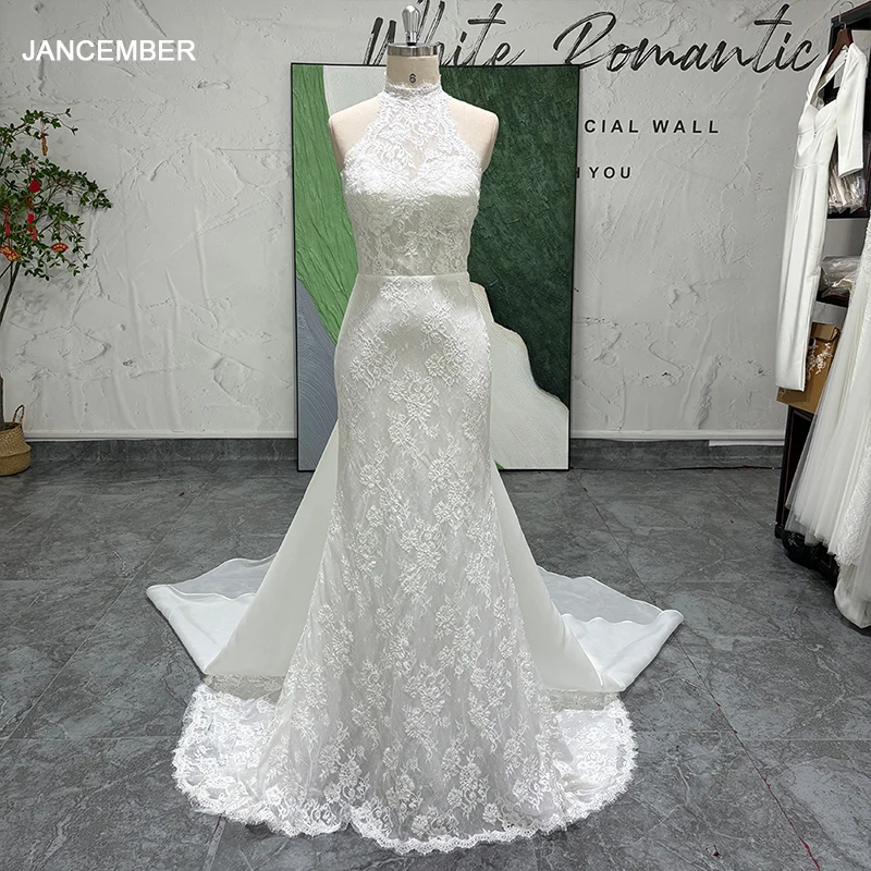 Romantic Halter Flowers Mermaid Wedding Dress Customized Sleeveless Sweep Train Princess Bridal Gown vestidos de novia LSSG117
Romantic Halter Flowers Mermaid Wedding Dress Customized Sleeveless Sweep Train Princess Bridal Gown vestidos de novia LSSG117