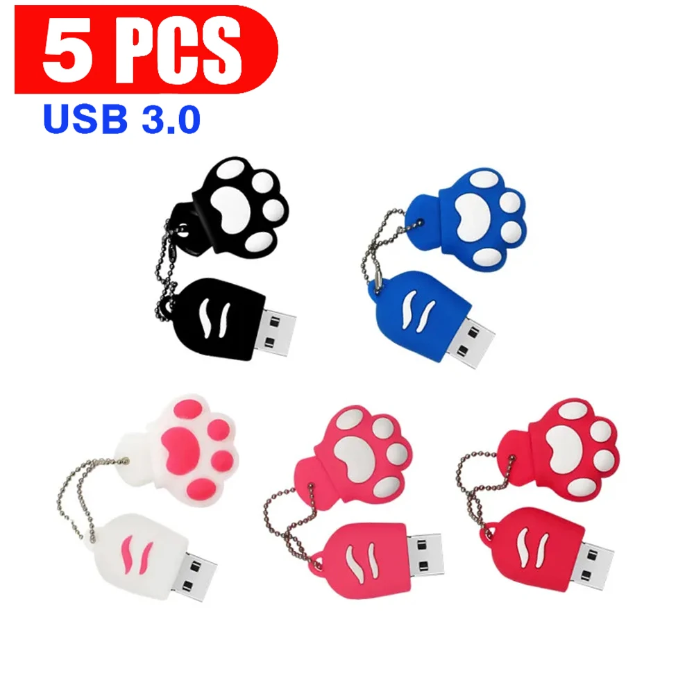 5 Pcs/lot High Speed USB 3.0 Flash Drive 128GB Cartoon Cat Paw Pen Drive 64GB Key Chain Memory Stick Pink U Disk Birthday Gift
5 Pcs/lot High Speed USB 3.0 Flash Drive 128GB Cartoon Cat Paw Pen Drive 64GB Key Chain Memory Stick Pink U Disk Birthday Gift