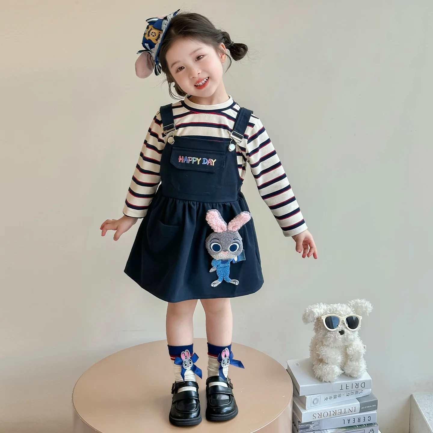 2 шт., футболка в полоску с длинными рукавами + платье на бретелях, вышитые буквы, темно-синий комплект одежды с рисунком кролика, осенняя одежда для девочек от 2 до 8 лет
2 шт., футболка в полоску с длинными рукавами + платье на бретелях, вышитые буквы, темно-синий комплект одежды с рисунком кролика, осенняя одежда для девочек от 2 до 8 лет