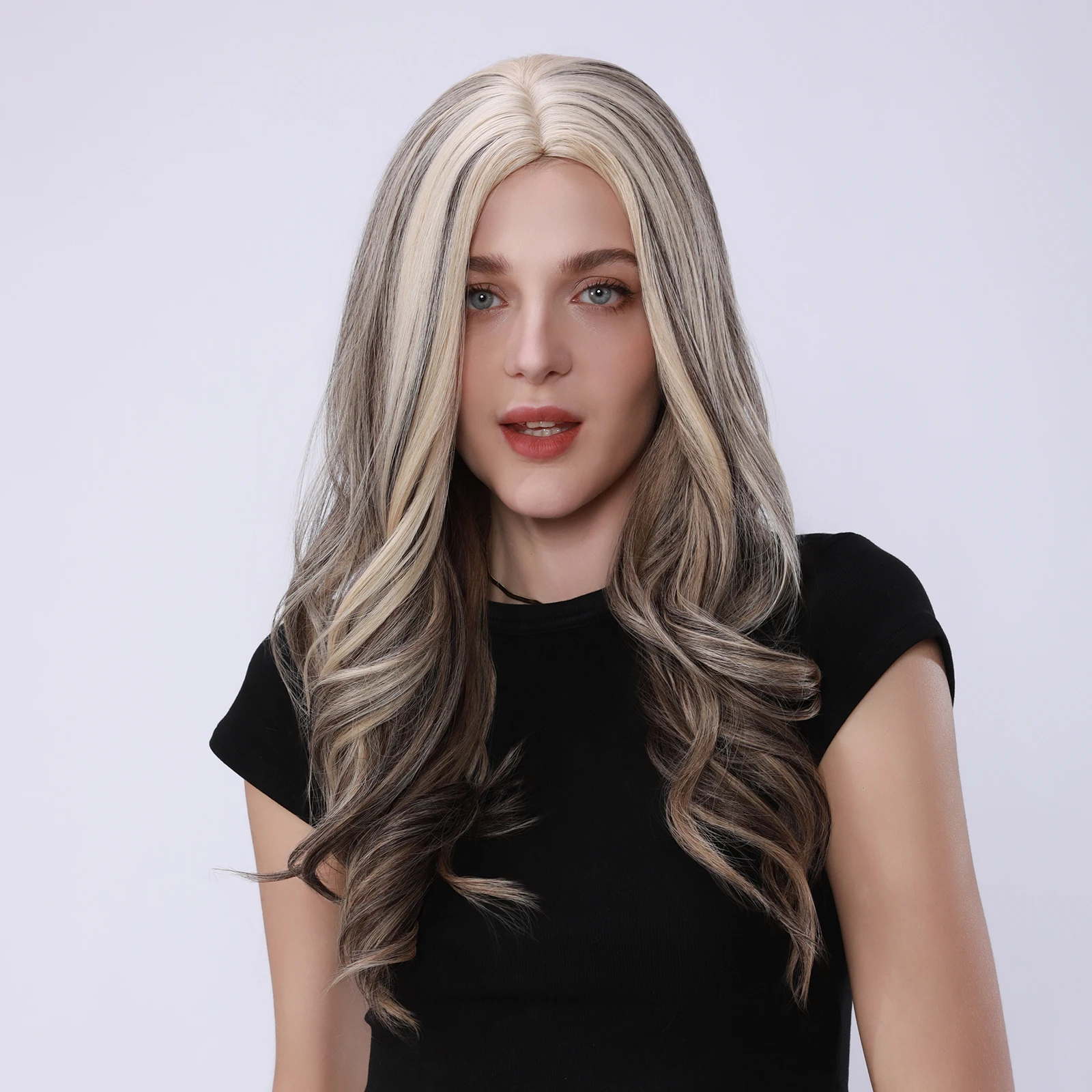 Synthetic women's fashion wigs, breathable and heat-resistant rose net material, suitable for women's daily wear
Synthetic women's fashion wigs, breathable and heat-resistant rose net material, suitable for women's daily wear
