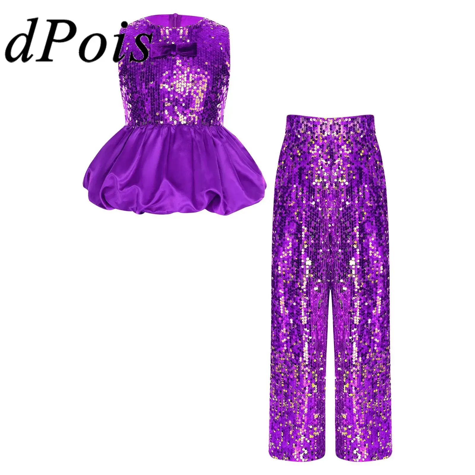 Girls Festival Costume Shiny Sequin Kids Princess Party Outfit Elegant Disco Proms Gown Festive Dress Tank Top Pants
Girls Festival Costume Shiny Sequin Kids Princess Party Outfit Elegant Disco Proms Gown Festive Dress Tank Top Pants