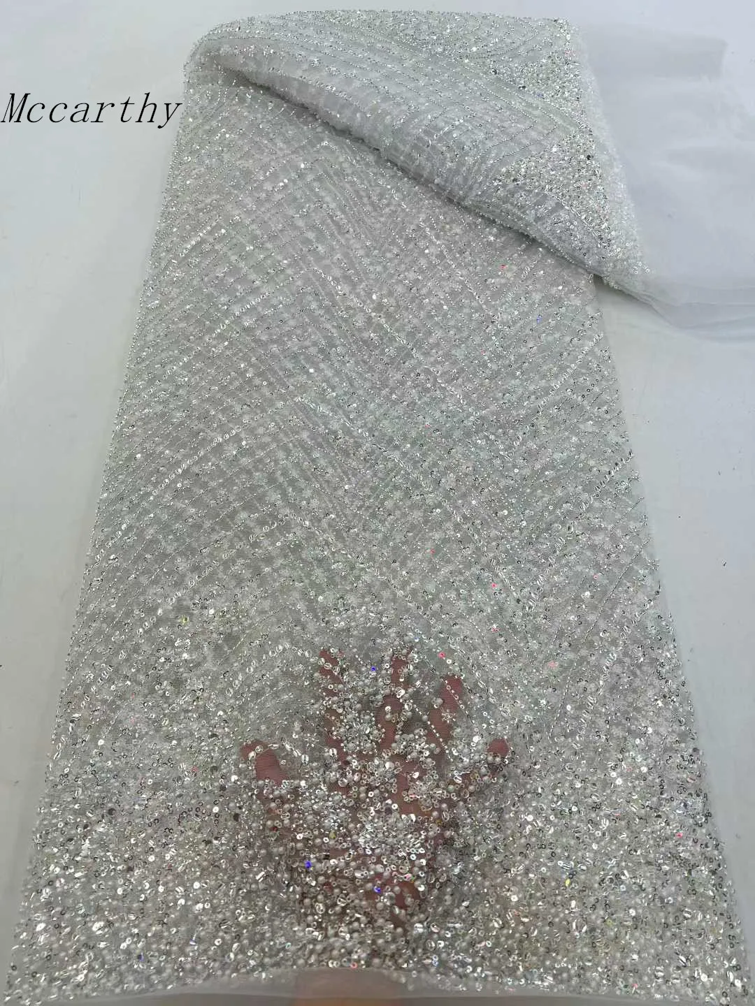Wholesale African Heavy Beaded Lace Fabric, Nigerian Sequins Groom Fabric, Wedding Party Dress, High Quality, 5 Yards, XC653
Wholesale African Heavy Beaded Lace Fabric, Nigerian Sequins Groom Fabric, Wedding Party Dress, High Quality, 5 Yards, XC653