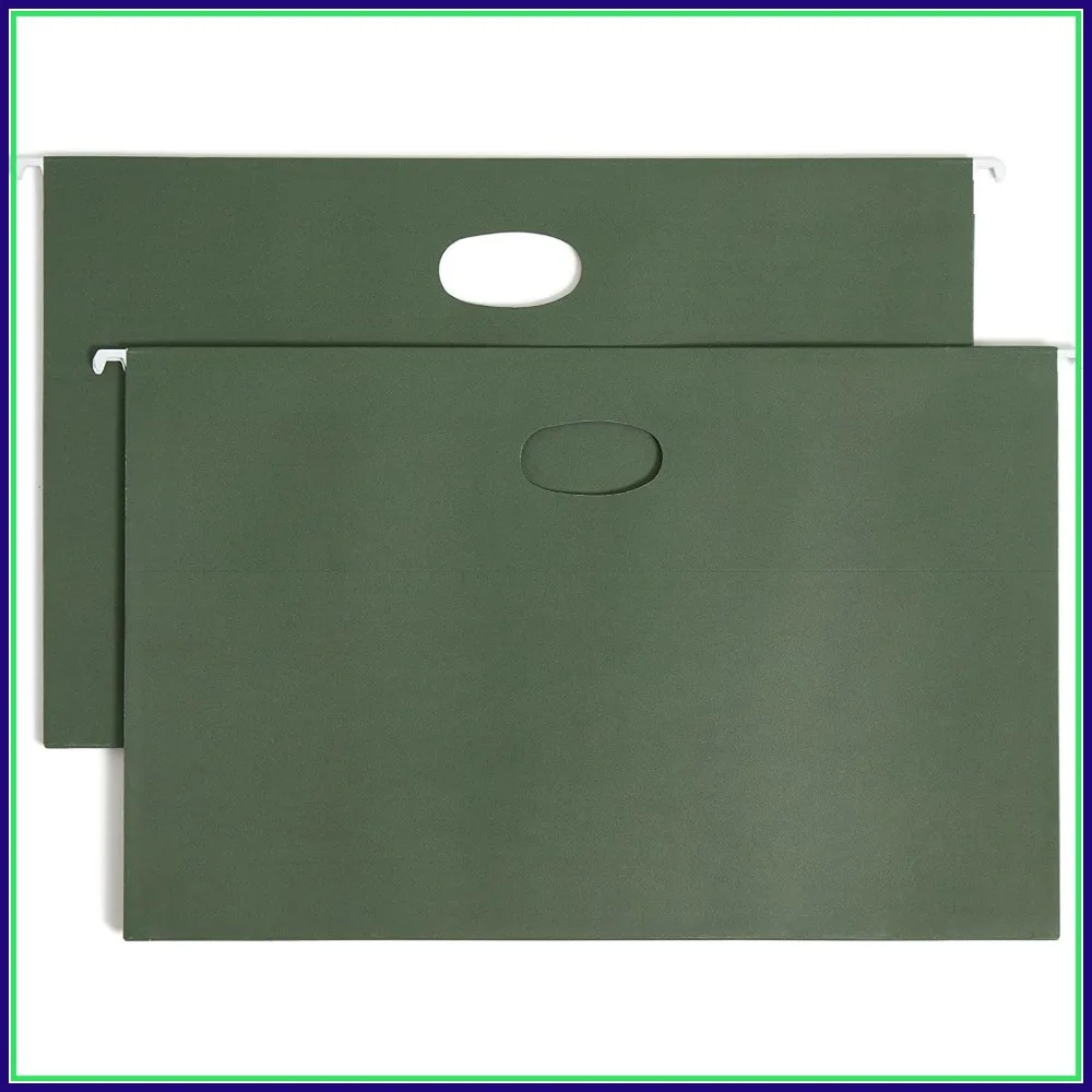 Hanging File Pocket, Legal Size, 3-1/2" Expansion, Full-Height Gusset, Green, 10 Pack
Hanging File Pocket, Legal Size, 3-1/2" Expansion, Full-Height Gusset, Green, 10 Pack