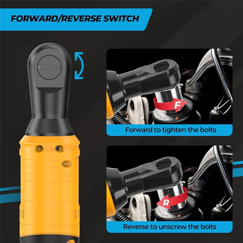 A93E-Cordless Ratchet Wrench 74Ft-Lbs Compatible 20V Max Battery 3/8-Inch Brushless Power With Speed Variable Speed
A93E-Cordless Ratchet Wrench 74Ft-Lbs Compatible 20V Max Battery 3/8-Inch Brushless Power With Speed Variable Speed