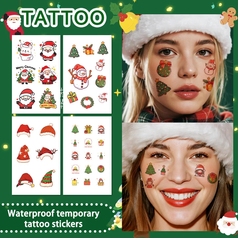 2 шт., рождественские временные татуировки с героями мультфильмов, долговечные и водонепроницаемые, подходят для лица, рук, праздничного украшения дома
2 шт., рождественские временные татуировки с героями мультфильмов, долговечные и водонепроницаемые, подходят для лица, рук, праздничного украшения дома