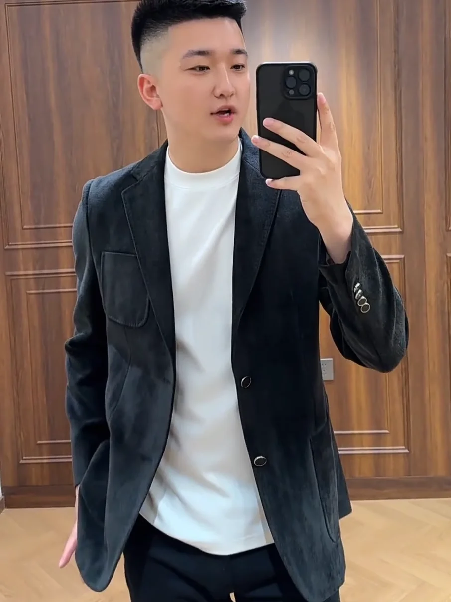 Men's Casual Faionable Jaet DJ7555 Autumn Winter New Sle Versatile Leisure Suit Trendy High-End Feeling Haome
Men's Casual Faionable Jaet DJ7555 Autumn Winter New Sle Versatile Leisure Suit Trendy High-End Feeling Haome