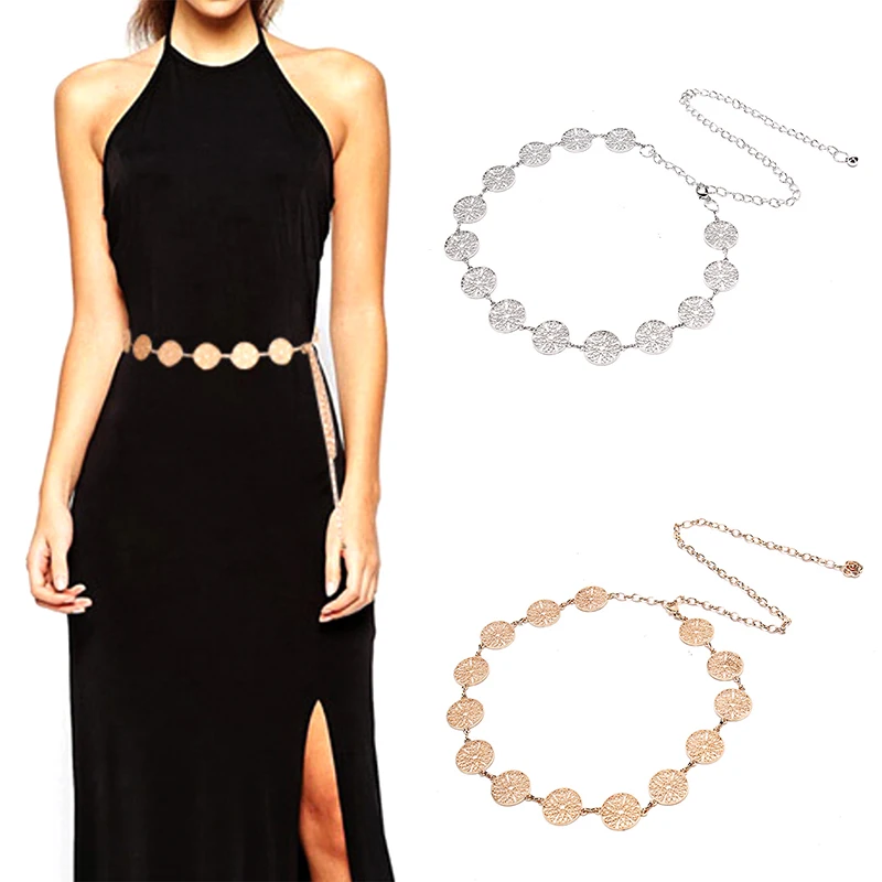 Fashion Metal Waist Chain Belt Gold Silver Buckle Body Chain Dress Belts New
Fashion Metal Waist Chain Belt Gold Silver Buckle Body Chain Dress Belts New
