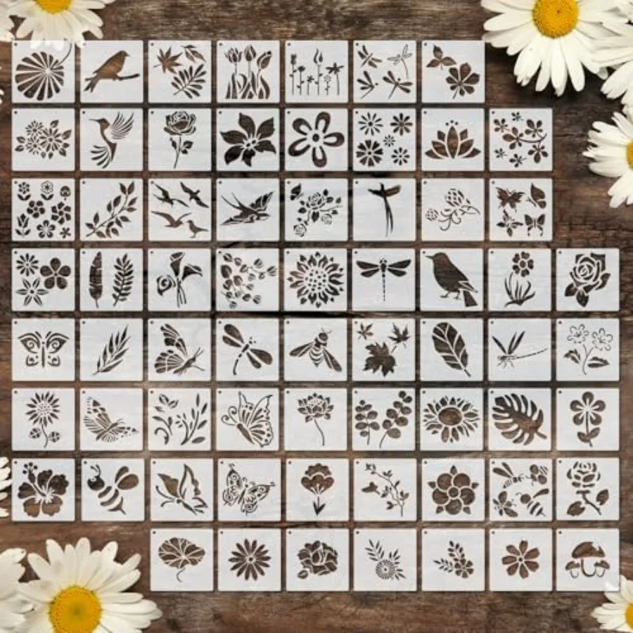 Pcs Small Stencils for Crafts Reusable 3 Inch Stencils for Painting on Wood DIY Craft Paint Template for Wall Home Decor Card R
Pcs Small Stencils for Crafts Reusable 3 Inch Stencils for Painting on Wood DIY Craft Paint Template for Wall Home Decor Card R