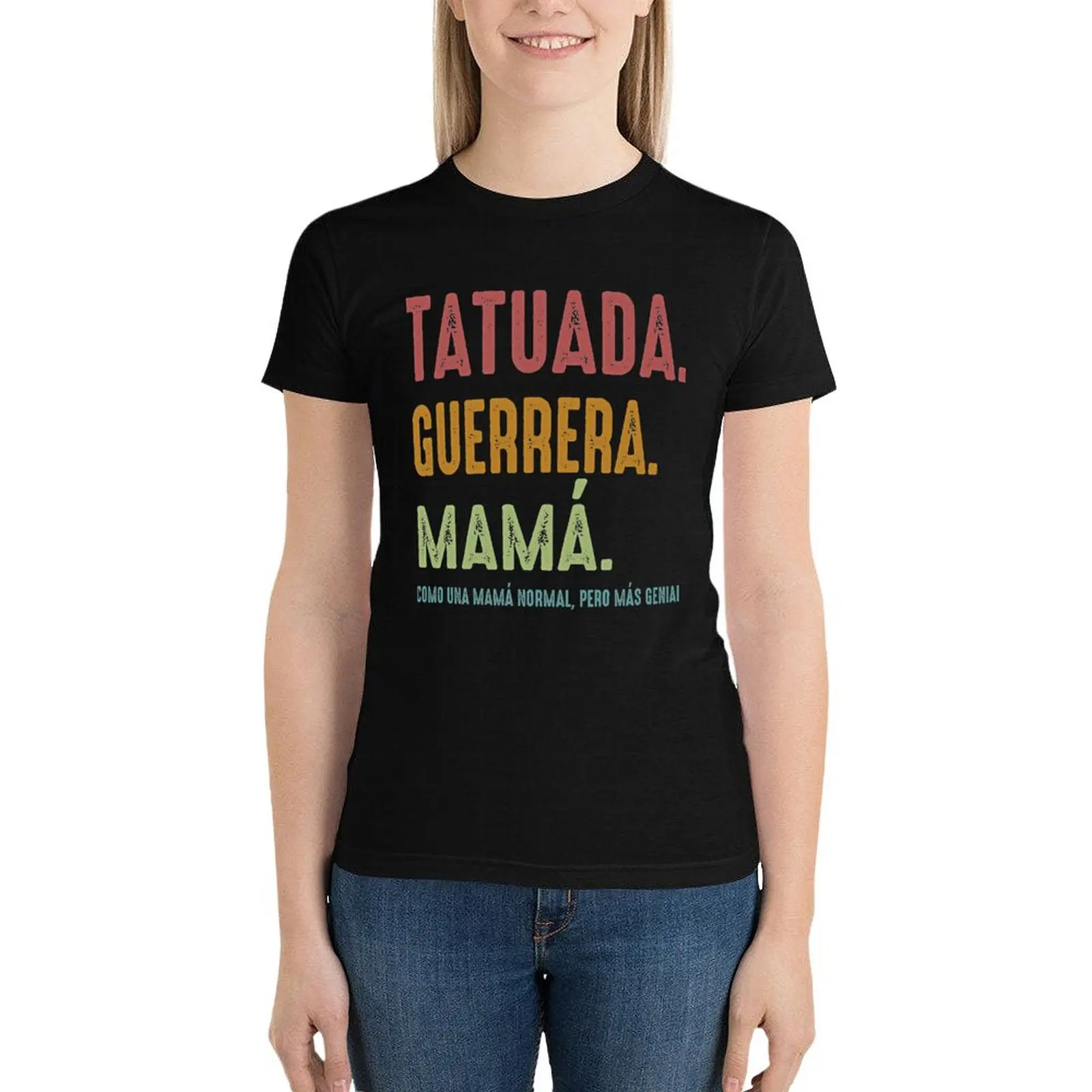 Tatuada Guerrera Mama Como Una Mama Normal Pero Mas Genial T-Shirt summer clothes funny korean fashion ariat shirts for Women
Tatuada Guerrera Mama Como Una Mama Normal Pero Mas Genial T-Shirt summer clothes funny korean fashion ariat shirts for Women