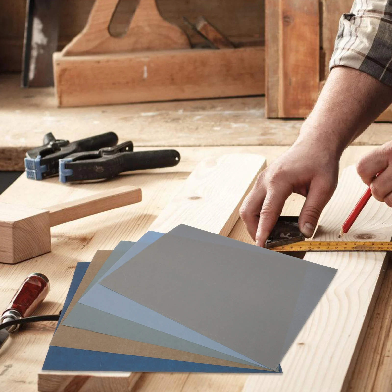 5PCS Carbon Silicon Sandpaper Sheets Precision Grit Options Easy Cut Sturdy Automotive Wood Metal Plastic Crafts Drywall
5PCS Carbon Silicon Sandpaper Sheets Precision Grit Options Easy Cut Sturdy Automotive Wood Metal Plastic Crafts Drywall
