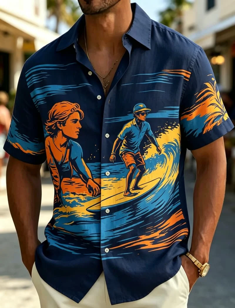 Character Themed Printed Hawaiian Shirt men's Casual Cardigan top, Suitable For Personalized Street Wear And Daily Wear
Character Themed Printed Hawaiian Shirt men's Casual Cardigan top, Suitable For Personalized Street Wear And Daily Wear