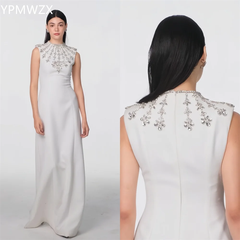 Customized Evening Dress Formal Party Occasion Prom Gown YPMWZX Scoop Neckline A-line Floor Length Skirts Bead Sleeveless Bespok
Customized Evening Dress Formal Party Occasion Prom Gown YPMWZX Scoop Neckline A-line Floor Length Skirts Bead Sleeveless Bespok