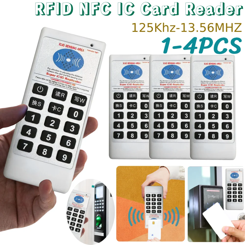1-4PCS Handheld Frequency Copier 125Khz-13.56MHZ RFID NFC IC Card Reader/Writer Access Tag Duplicator Handheld RFID
1-4PCS Handheld Frequency Copier 125Khz-13.56MHZ RFID NFC IC Card Reader/Writer Access Tag Duplicator Handheld RFID