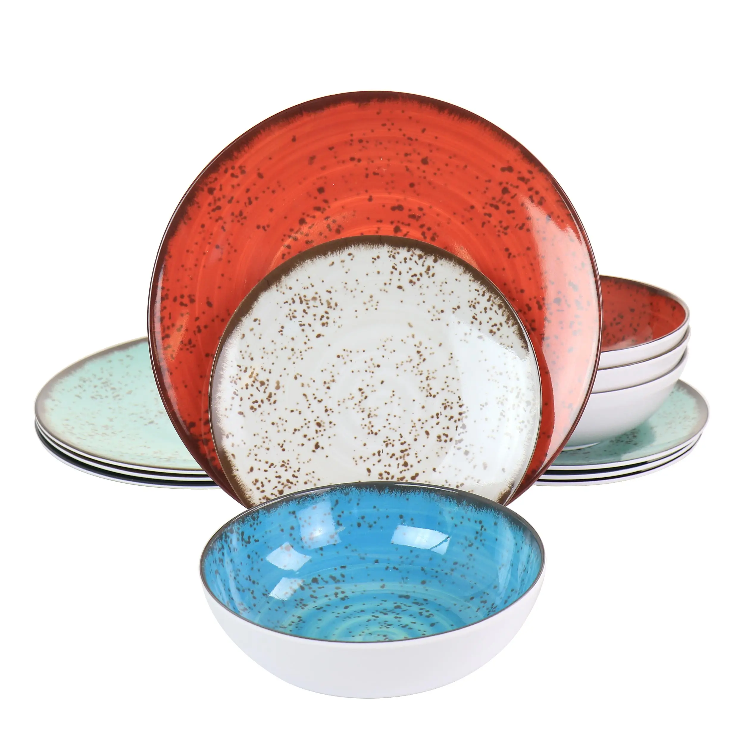 12-Piece Melamine Dinnerware Set in Mixed Colors
12-Piece Melamine Dinnerware Set in Mixed Colors