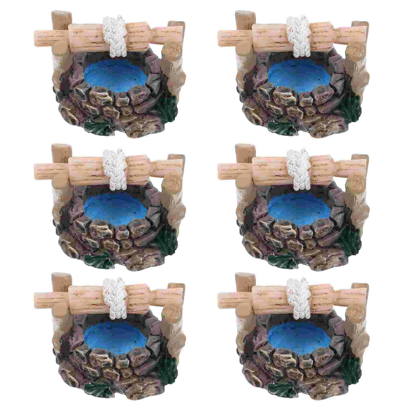 6 Pcs Vintage Ornaments Miniature Well Model Adornment Accessories Crafts Scene Water Resin Tiny Desktop Decoration
6 Pcs Vintage Ornaments Miniature Well Model Adornment Accessories Crafts Scene Water Resin Tiny Desktop Decoration
