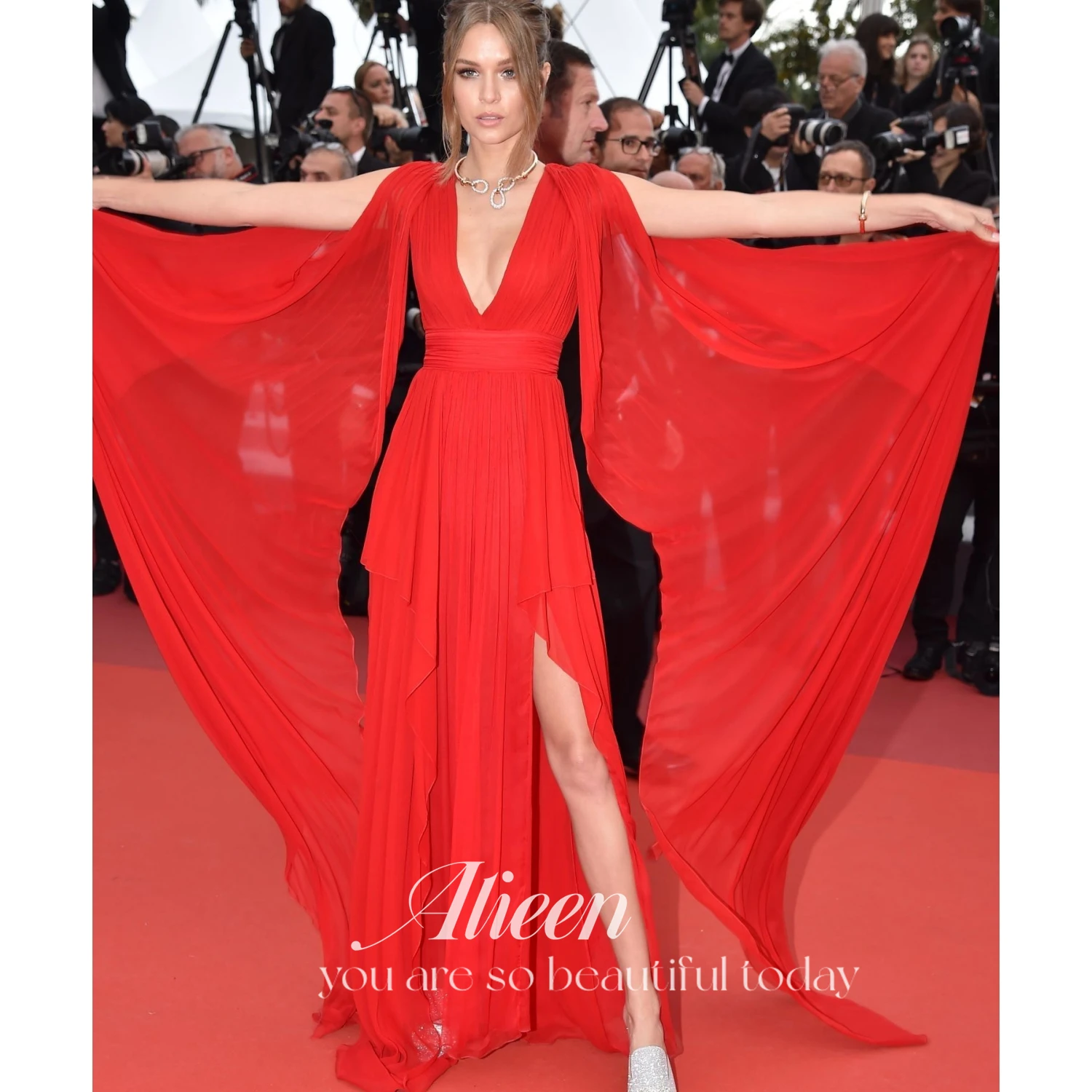 Aileen Elegant Evening Dresses for Women Luxury Woman Party Dress Women Elegant Luxury Red Chiffon Bridesmaid Shawl Reunion Prom
Aileen Elegant Evening Dresses for Women Luxury Woman Party Dress Women Elegant Luxury Red Chiffon Bridesmaid Shawl Reunion Prom