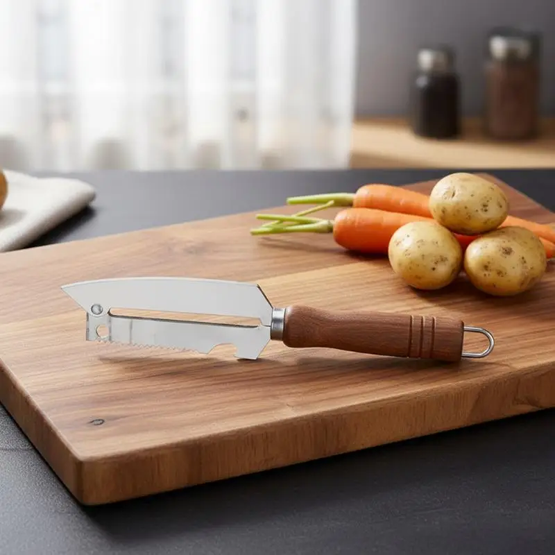 3 In1 Peeling Knife Multifunctional Stainless Steel,Used As Fruits Peeler Cutter,Vegetables Knife,Beer Bottle Opener,Fish Scales
3 In1 Peeling Knife Multifunctional Stainless Steel,Used As Fruits Peeler Cutter,Vegetables Knife,Beer Bottle Opener,Fish Scales