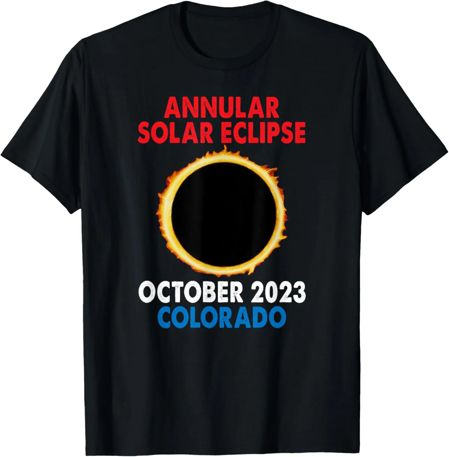 Fashion style - Annular Solar Eclipse 2023 October Oct 14th Colorado T-Shirt
Fashion style - Annular Solar Eclipse 2023 October Oct 14th Colorado T-Shirt