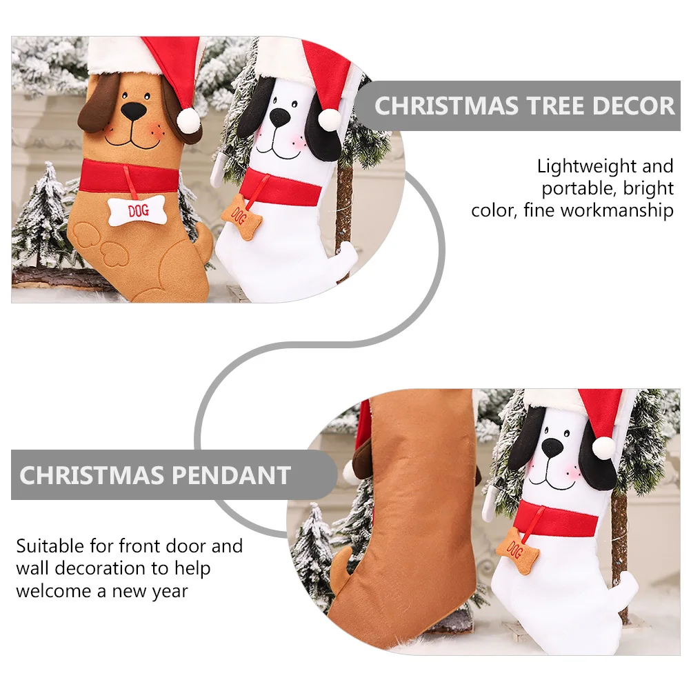 2pcs Christmas Stocking Decorations Xmas Tree Hanging Party Ornaments Festive Wall Decoration Lightweight Bright Color
2pcs Christmas Stocking Decorations Xmas Tree Hanging Party Ornaments Festive Wall Decoration Lightweight Bright Color