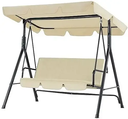 Porch Swings Outdoor, Beige Outdoor Swings for Adults with Removable Cushion and Weather Resistant Powder Coated Steel
Porch Swings Outdoor, Beige Outdoor Swings for Adults with Removable Cushion and Weather Resistant Powder Coated Steel