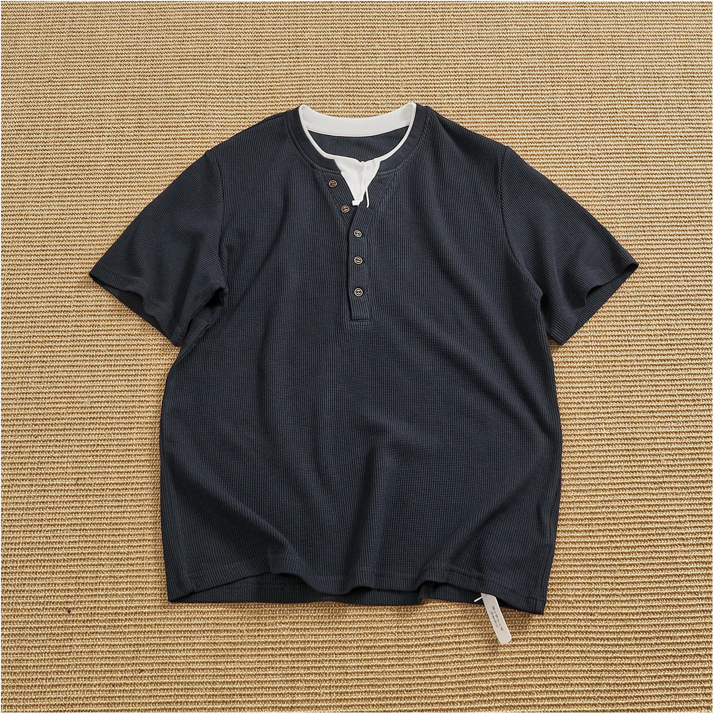 Men's Henry Neck T-shirt Summer Waffle Breathable Cotton Blend Versatile Commuting Daily Casual Short Sleeve
Men's Henry Neck T-shirt Summer Waffle Breathable Cotton Blend Versatile Commuting Daily Casual Short Sleeve