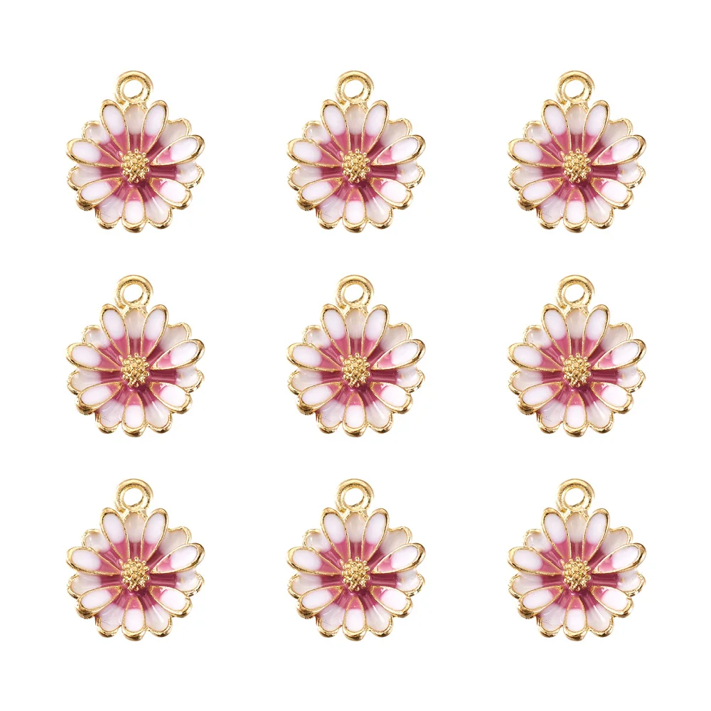 10Pcs Flower Enamel Charm Pendant for DIY Jewelry Making Fashion Cute Earring Necklace Bracelet Charms Finding Accessories
10Pcs Flower Enamel Charm Pendant for DIY Jewelry Making Fashion Cute Earring Necklace Bracelet Charms Finding Accessories
