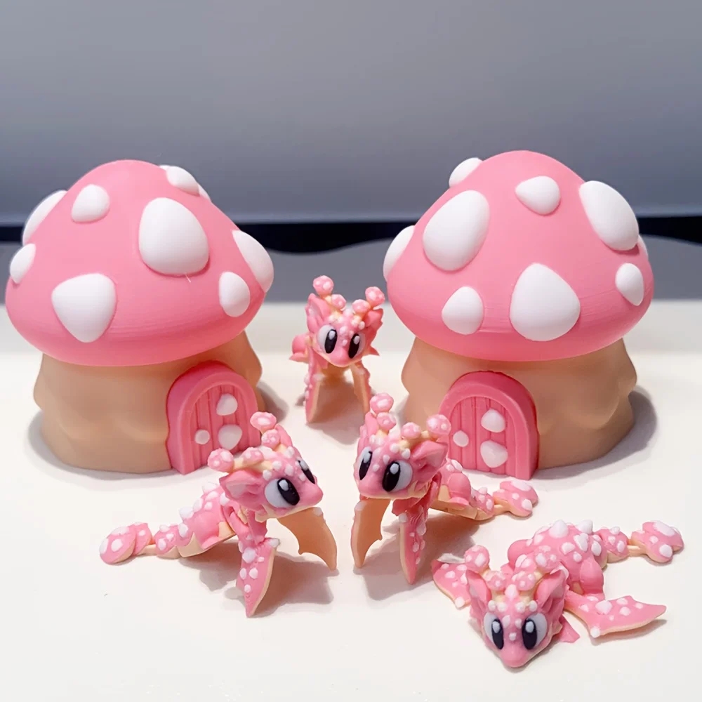 Cute And Silly Mushroom House+mushroom Dragon Model Plastic Ornament Desktop Decoration Sculpture Ornament Holiday
Cute And Silly Mushroom House+mushroom Dragon Model Plastic Ornament Desktop Decoration Sculpture Ornament Holiday
