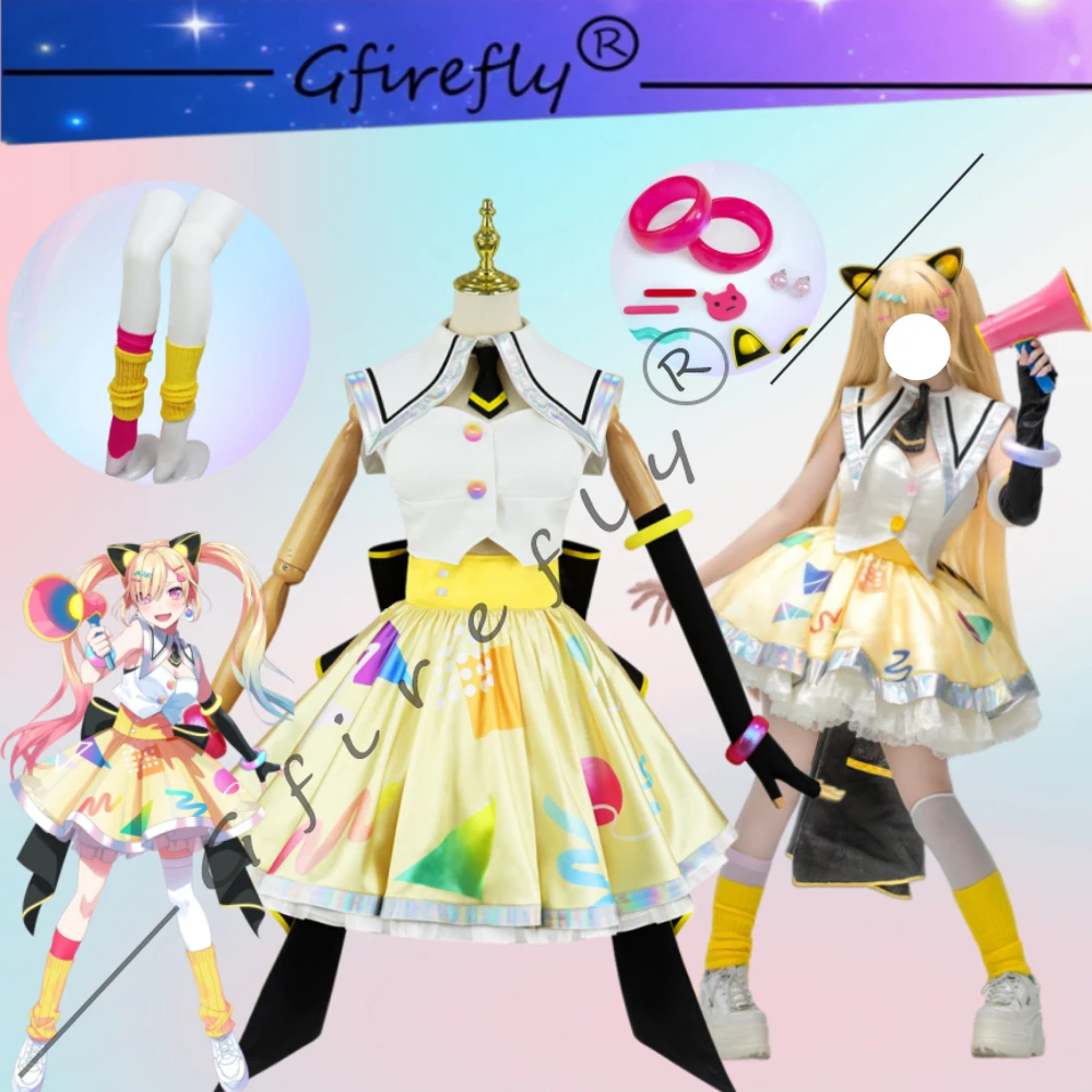 BanG Dream! MewType Nakamachi Arale Cute Idol Stage Costume Cosplay Full Set Women Anime Performance Halloween Comic Con Outfit
BanG Dream! MewType Nakamachi Arale Cute Idol Stage Costume Cosplay Full Set Women Anime Performance Halloween Comic Con Outfit