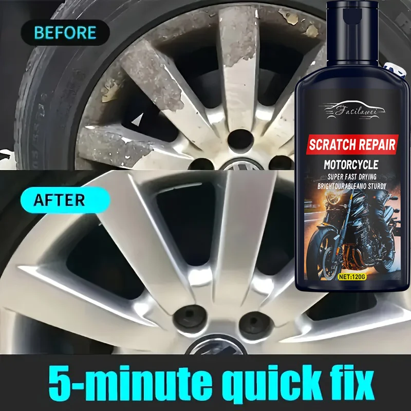 Паста для ремонта царапин ступицы колеса мотоцикла - паста для ремонта краски ступицы колеса, подходит для различных моделей серебряных колес, автомобильного боди
Паста для ремонта царапин ступицы колеса мотоцикла - паста для ремонта краски ступицы колеса, подходит для различных моделей серебряных колес, автомобильного боди