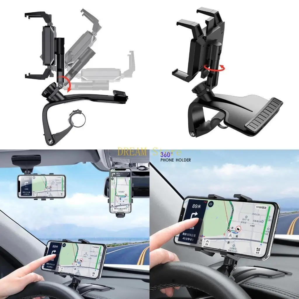 360-degree Rotation Mount Mobile Phones Holder Car SUV Adjustable Stand Rearview Mirror Mount GPS Phone Bracket best sale
360-degree Rotation Mount Mobile Phones Holder Car SUV Adjustable Stand Rearview Mirror Mount GPS Phone Bracket best sale