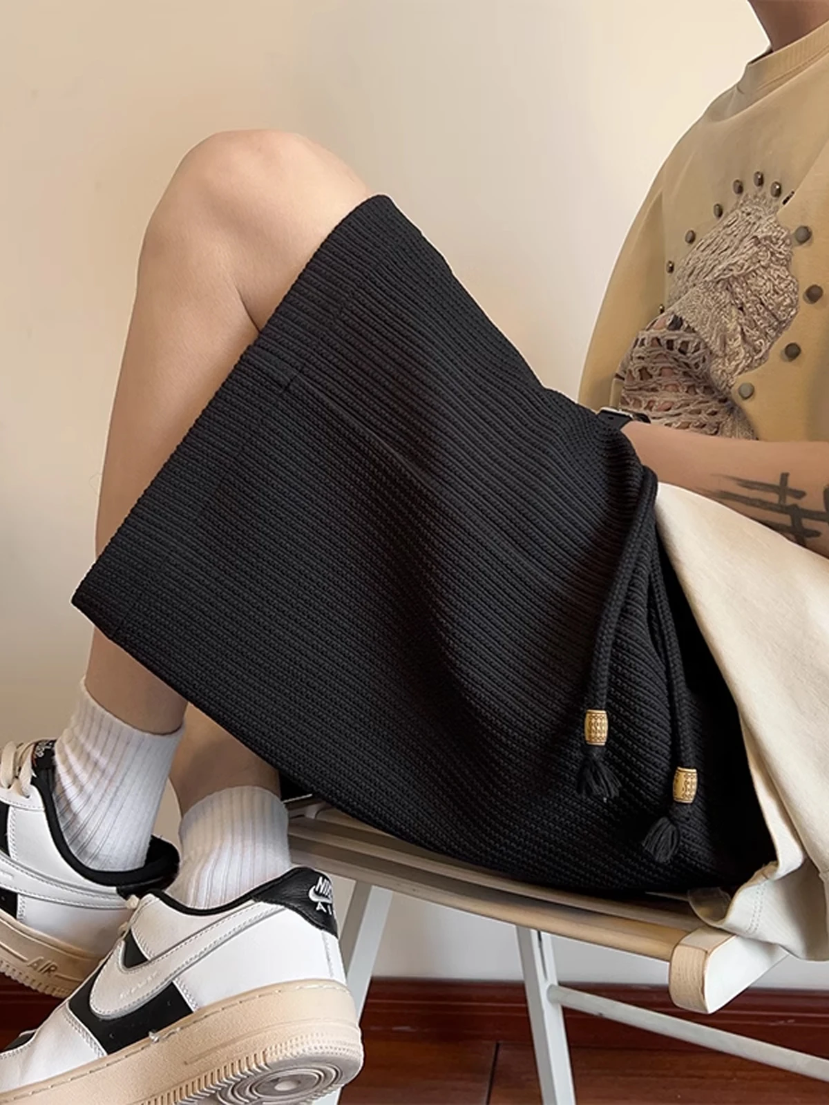 Loose Fit Ice Silk orts Men's Summer Trendy Brand Casual Loose Outerwear Five-Quarter Length Spor Comfortable Men's orts
Loose Fit Ice Silk orts Men's Summer Trendy Brand Casual Loose Outerwear Five-Quarter Length Spor Comfortable Men's orts