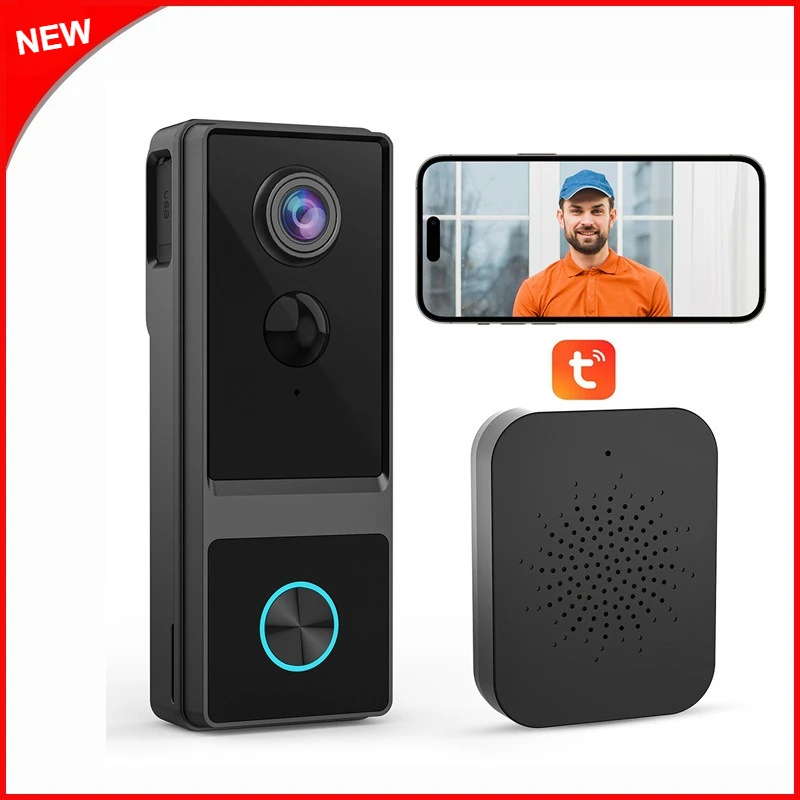 Видеодомофон 1080P с Wi-Fi, двусторонней аудиосвязью, камерой, обнаружением движения, ночным видением и облачным хранилищем для дома
Видеодомофон 1080P с Wi-Fi, двусторонней аудиосвязью, камерой, обнаружением движения, ночным видением и облачным хранилищем для дома