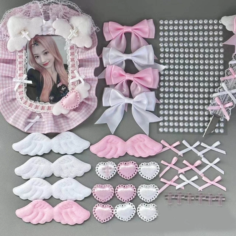 10PCS Cute Resin Charm Photocard Holder Bow Heart Cross Bead Packaging Material DIY Photo Card Holder Decor Jewelry Accessories
10PCS Cute Resin Charm Photocard Holder Bow Heart Cross Bead Packaging Material DIY Photo Card Holder Decor Jewelry Accessories