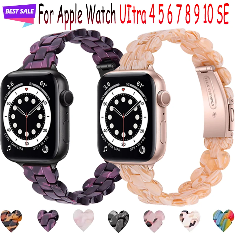 Slim Resin Strap For Apple Watch UItra 10 9 8 7 6 5 4 SE Butterfly Buckle Bracelet For iWatch 49mm 45mm 41mm 44mm 40mm 42mm 46mm
Slim Resin Strap For Apple Watch UItra 10 9 8 7 6 5 4 SE Butterfly Buckle Bracelet For iWatch 49mm 45mm 41mm 44mm 40mm 42mm 46mm