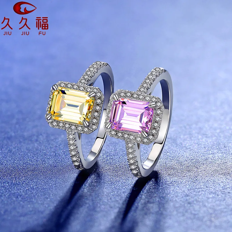 Fashion Emerald Cut Color Diamond Ring for Women, PT950 Platinum Plus 2 Carat Moissanite, upgrade daily luxury fashion style.
Fashion Emerald Cut Color Diamond Ring for Women, PT950 Platinum Plus 2 Carat Moissanite, upgrade daily luxury fashion style.