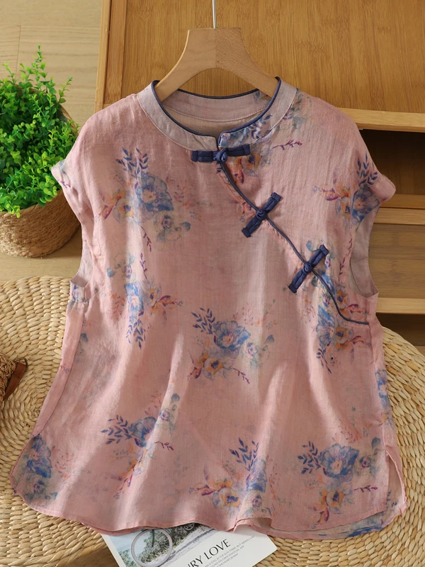 Fashionable Large Size Women's Shirt Korean Japanese Brand Summer 2026 Vintage Design Side Button Short Sleeve Printed Top
Fashionable Large Size Women's Shirt Korean Japanese Brand Summer 2026 Vintage Design Side Button Short Sleeve Printed Top