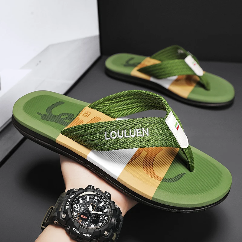 Flip-Flops for Outdoor Use, Lightweight and Cool Slippers for Daily Use on the Beach, Non-Slip and Wear-Resistant, Outdoor Men's Flip-Flops
Flip-Flops for Outdoor Use, Lightweight and Cool Slippers for Daily Use on the Beach, Non-Slip and Wear-Resistant, Outdoor Men's Flip-Flops