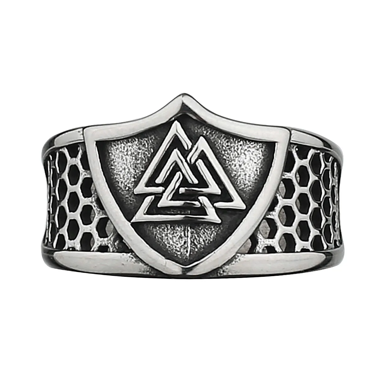 Viking Warrior Shield Rune Fashion Men Personality Temperament Stainless Steel Rings Size 7-13
Viking Warrior Shield Rune Fashion Men Personality Temperament Stainless Steel Rings Size 7-13
