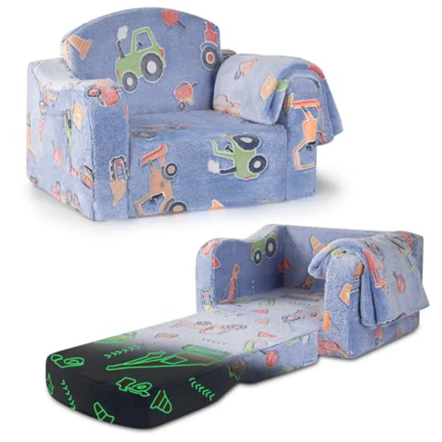 Comfy Toddler Chair and Couch for with Blanket2-in-1 Soft Plush Fold Out Toddler Couch for Girls and Boys Convertible Sofa to L
Comfy Toddler Chair and Couch for with Blanket2-in-1 Soft Plush Fold Out Toddler Couch for Girls and Boys Convertible Sofa to L