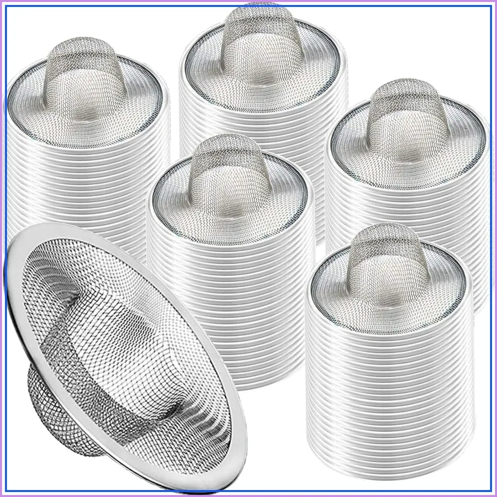 Heavy Duty Stainless Steel Slop Basket Filter Trap Mesh Metal Sink Strainer for Kitchen Bathroom Floor Drain, 2.75" 100pcs
Heavy Duty Stainless Steel Slop Basket Filter Trap Mesh Metal Sink Strainer for Kitchen Bathroom Floor Drain, 2.75" 100pcs