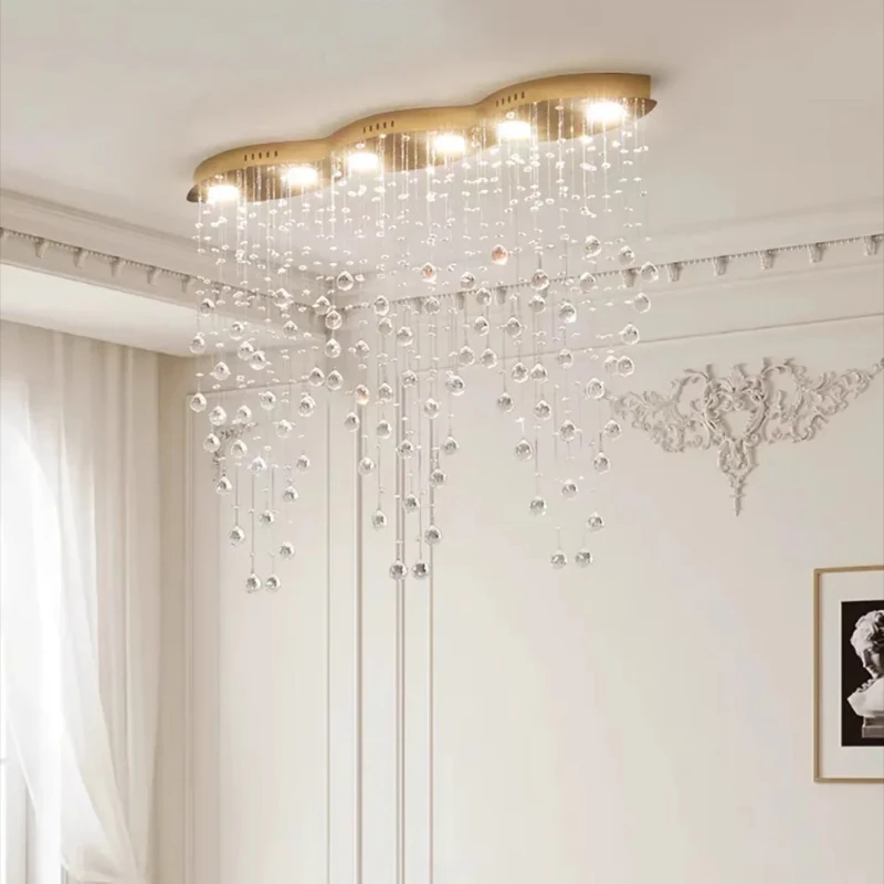 Luxury Pendant Crystal 2024 Ceiling Chandeliers Home LED Lighting Fixture Long Hanging Lamp for Living Room Lustre Dining Table
Luxury Pendant Crystal 2024 Ceiling Chandeliers Home LED Lighting Fixture Long Hanging Lamp for Living Room Lustre Dining Table